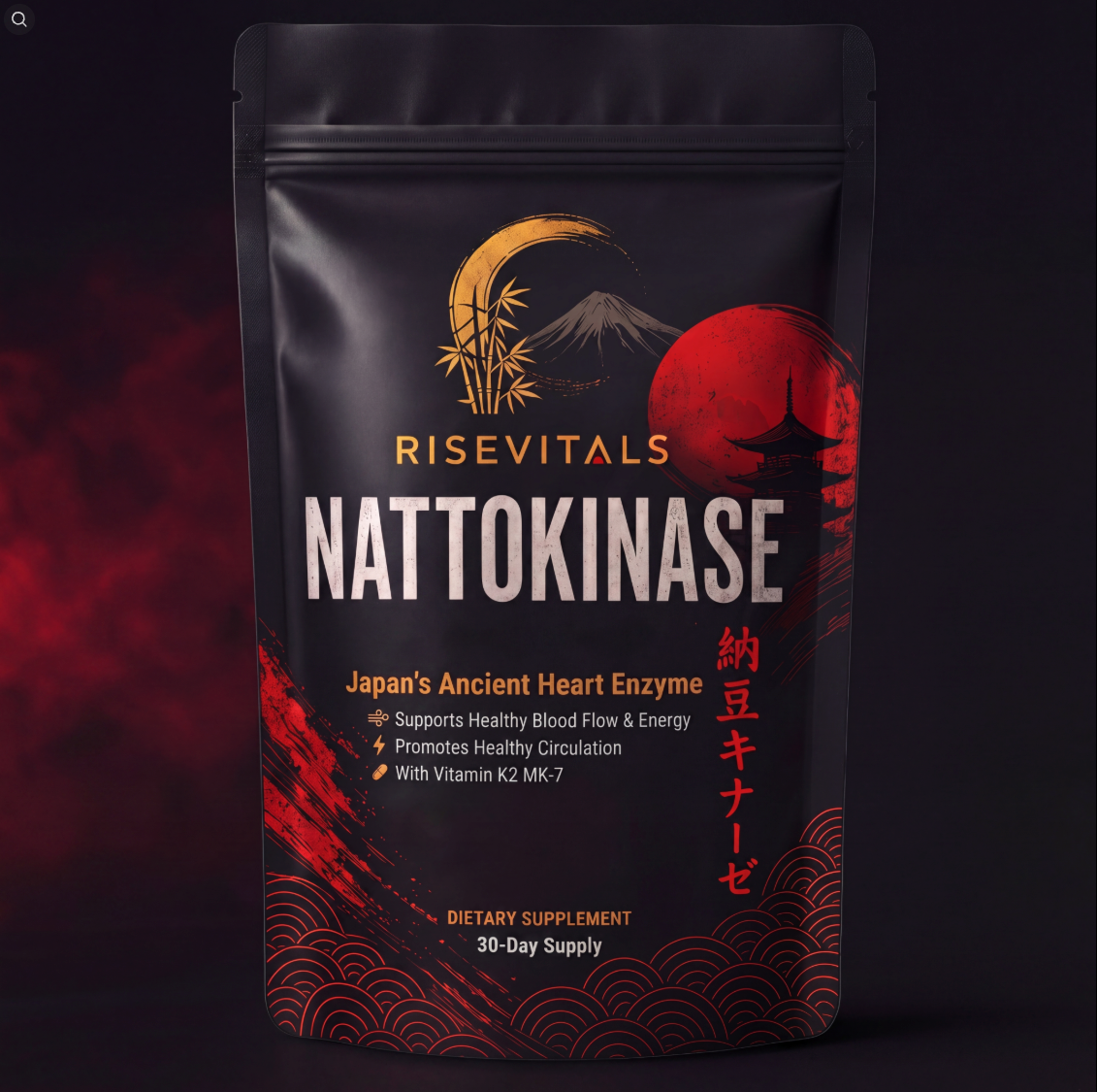 RiseVitals Nattokinase + K2