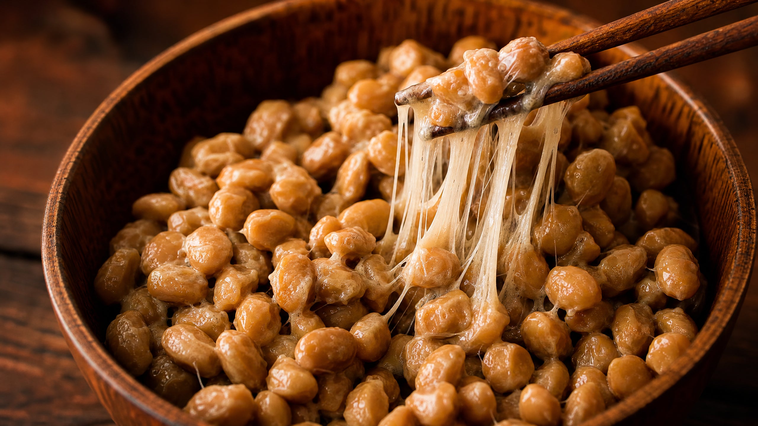 Natto fermented soybeans